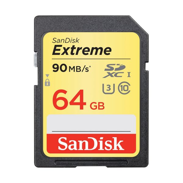 SanDisk 64GB Extreme UHS-I U3 SDXC - SDSDXNE-064G