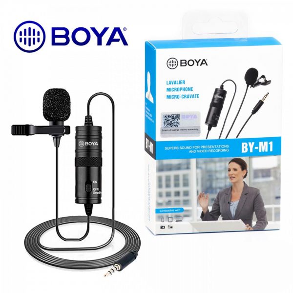 میکروفن بویا BOYA BY-M1 Lavalier Microphone اصلی
