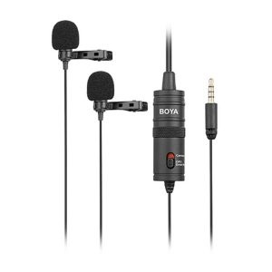 میکروفن یقه ای بویا BOYA BY-M1DM Dual Lavalier Microphone