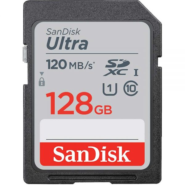 کارت حافظه سندیسک Sandisk SD 128GB 120MB/S Ultra SDHC UHS-I