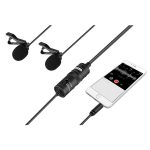 میکروفن یقه ای بویا BOYA BY-M1DM Dual Lavalier Microphone