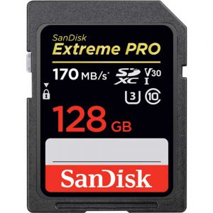 کارت حافظه سندیسک SANDISK 128GB EXTREME PRO UHS-I SDXC MEMORY CARD 170MB/S